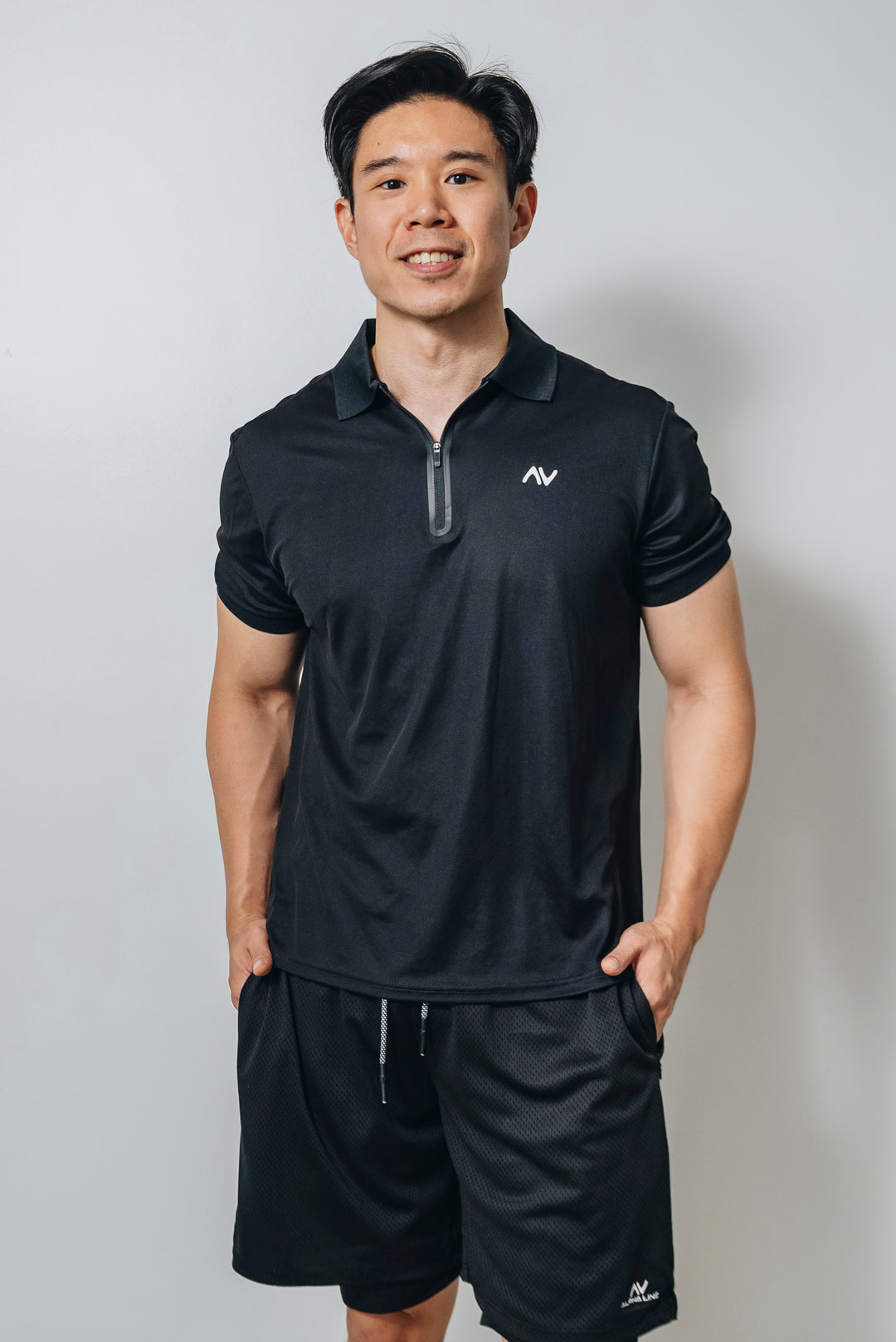 Ace Your Day Polo in Jet Black