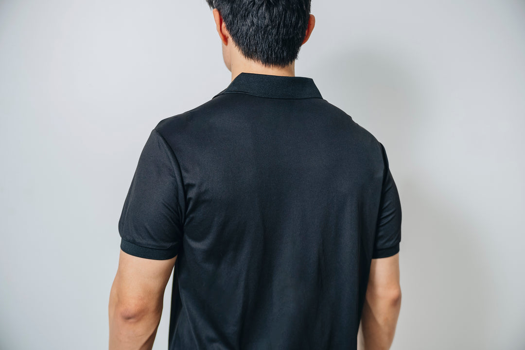 Ace Your Day Polo in Jet Black