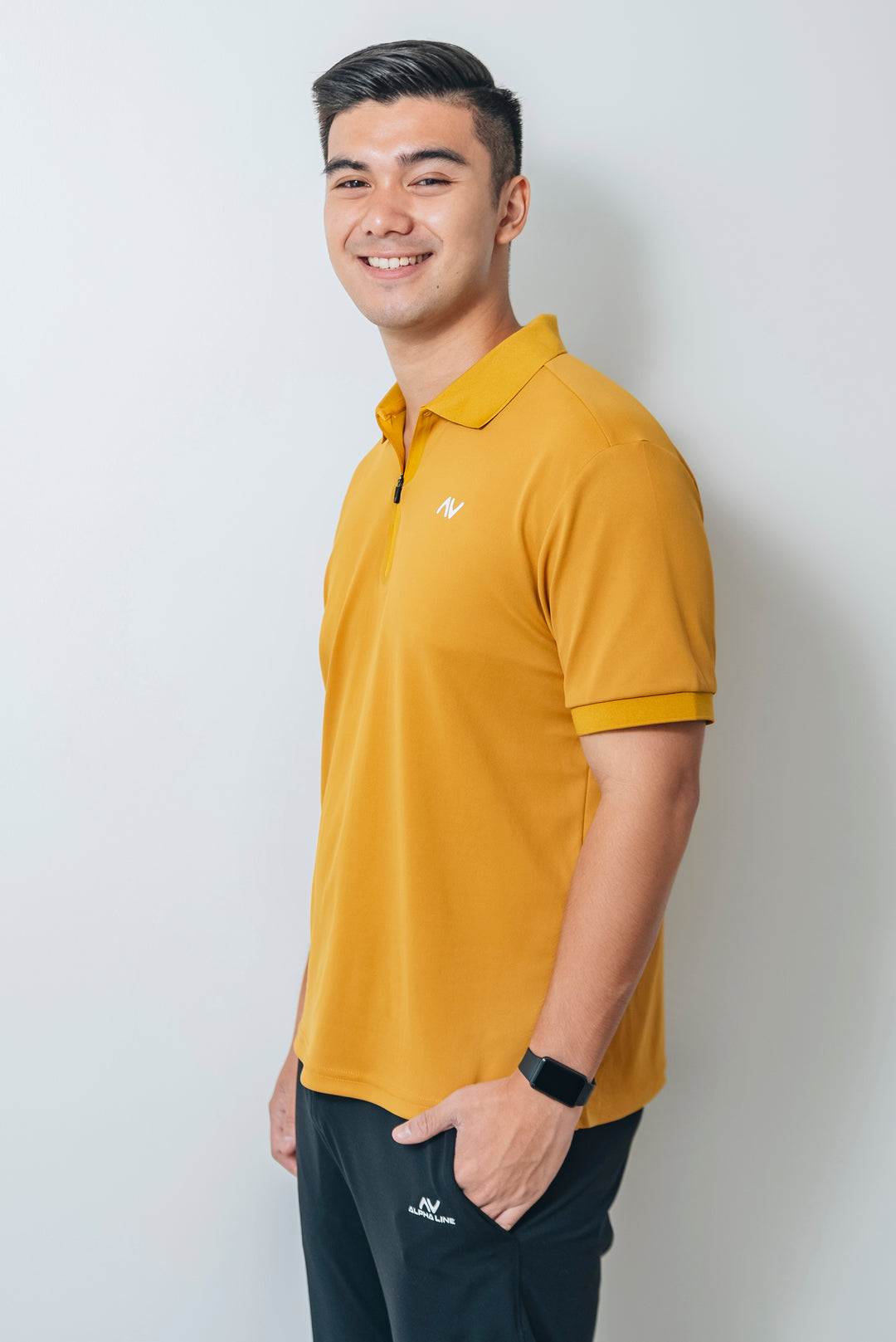 Ace Your Day Polo in Mustard Yellow