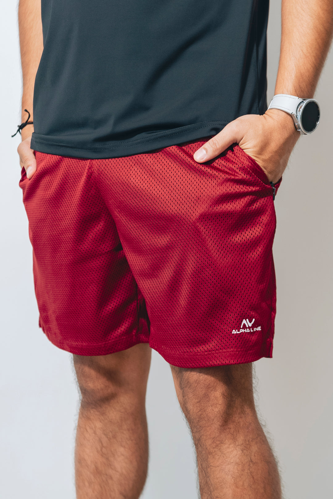 Airflow Training Shorts in Sangria Red