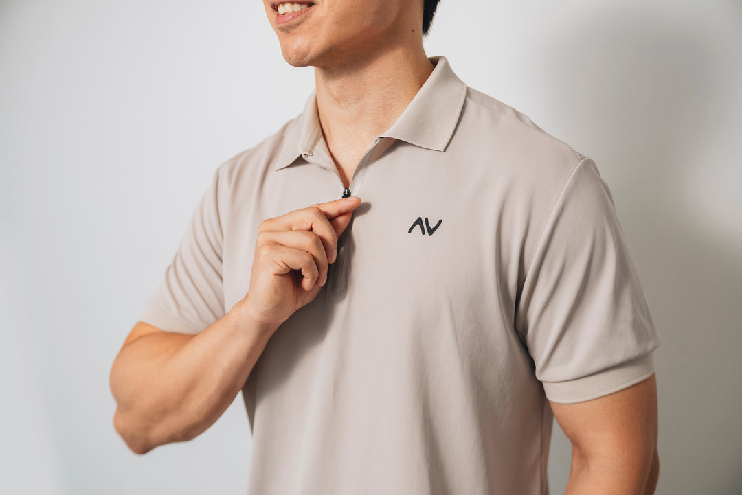 Ace Your Day Polo in Harbor Gray