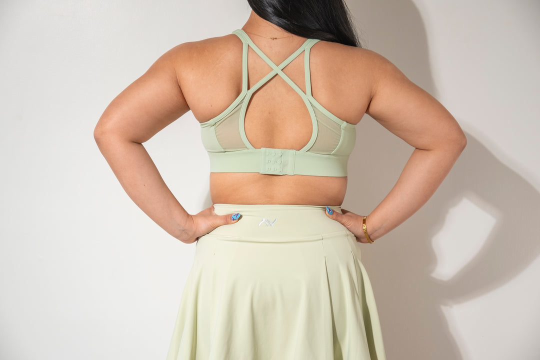 Comfort Supportive Sports Bra in Sage Green