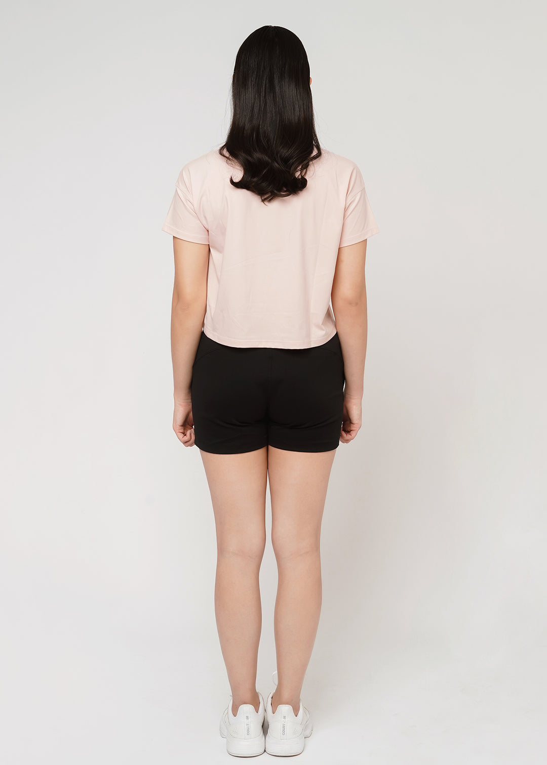 Comfy Flare Shorts in Crow Black