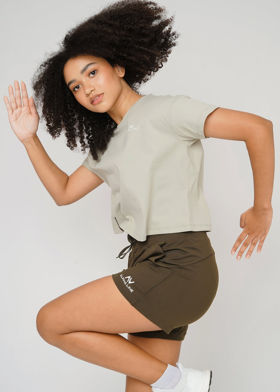 Comfy Flare Shorts in Hunter Green